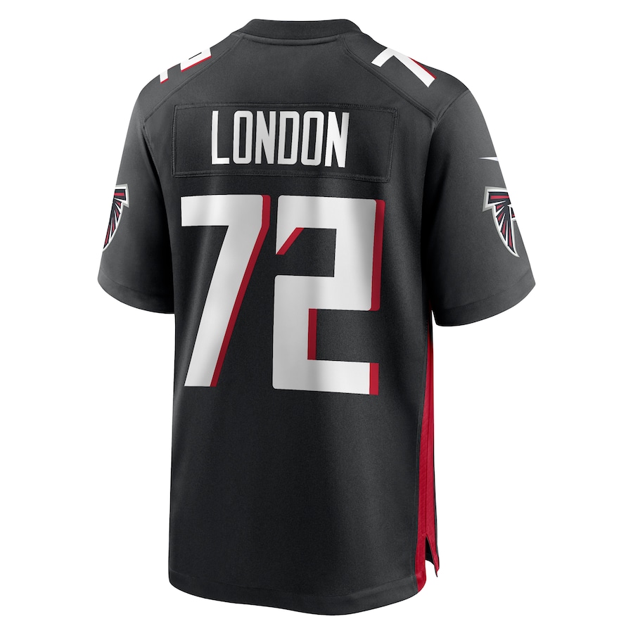 Atlanta Falcons #72 LaCale London Black Game Jersey Stitched American Football Jerseys