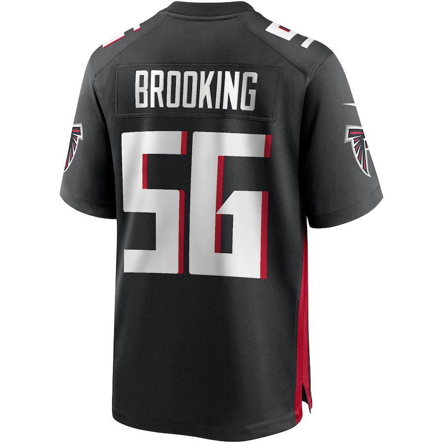Atlanta Falcons #56 Keith Brooking Black Game Jersey Stitched American Football Jerseys