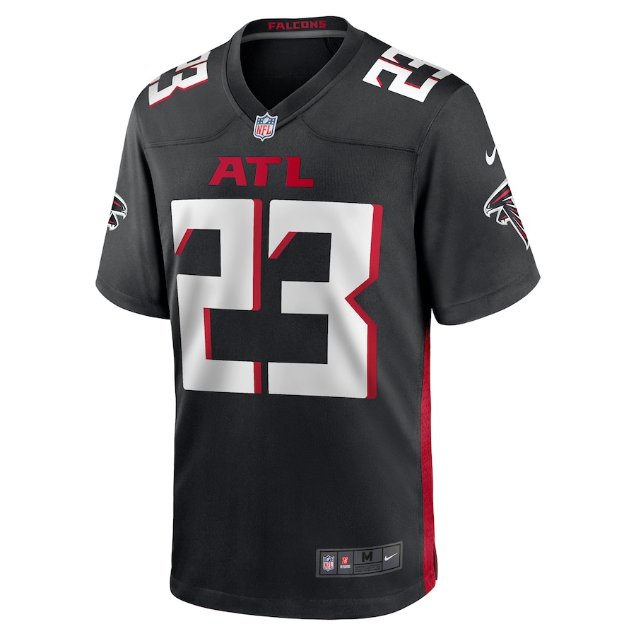 Atlanta Falcons #23 DeMarcco Hellams Black Game Jersey Stitched American Football Jerseys
