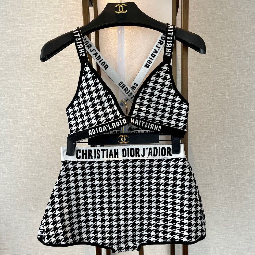 New Houndstooth Knit Swimsuit - Kristen Jewelry