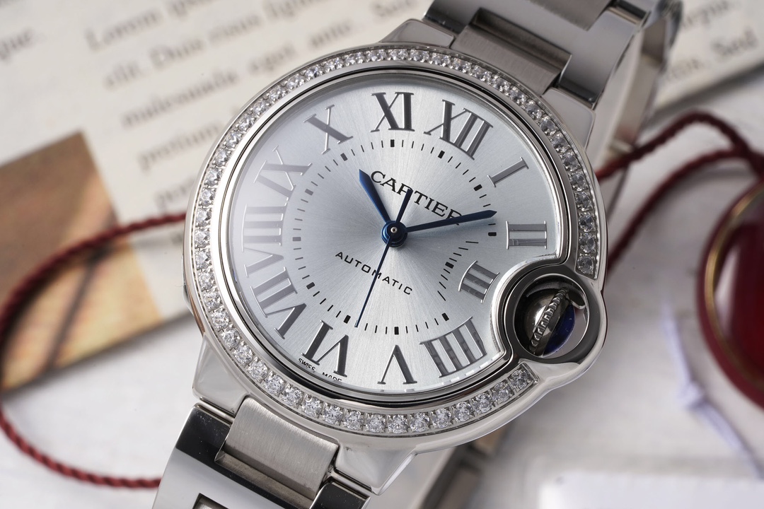 Cartier 33mm blue balloon series watch