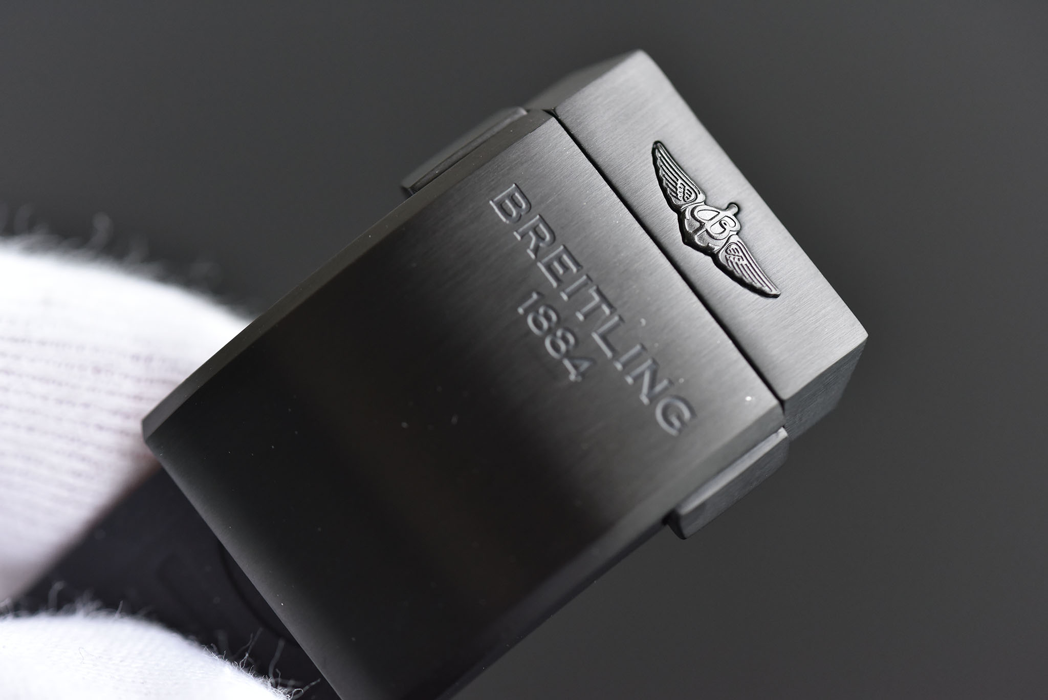 Breitling Mechanical Chronograph 44mm Black Steel Watch