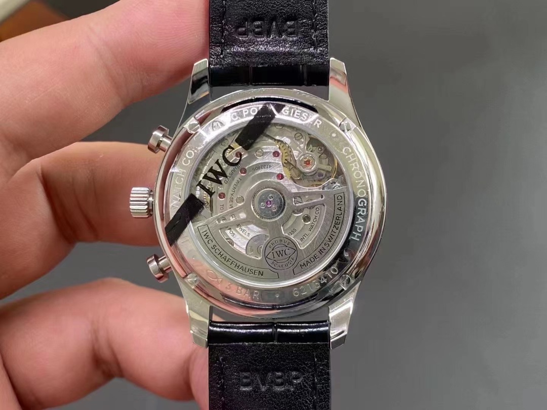 Green Surface IWC Portugal Series Transparent Bottom   style