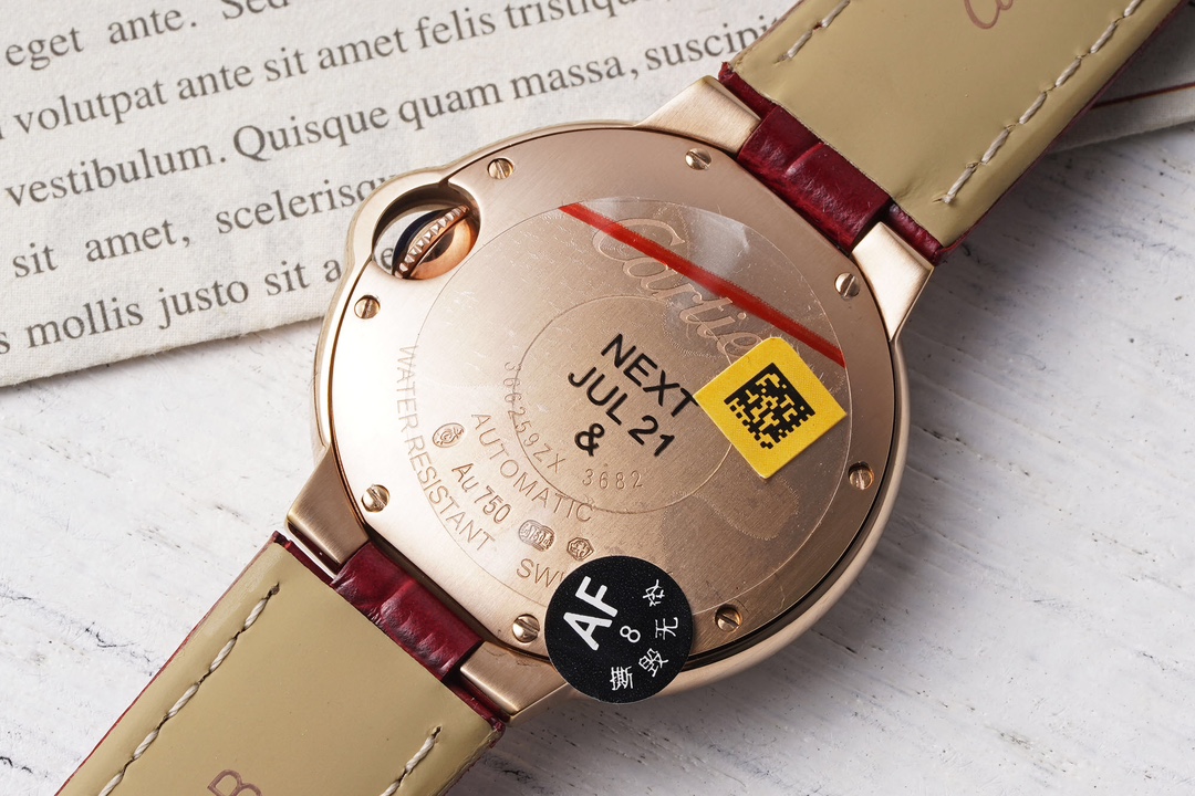 Cartier 33mm blue balloon series watch