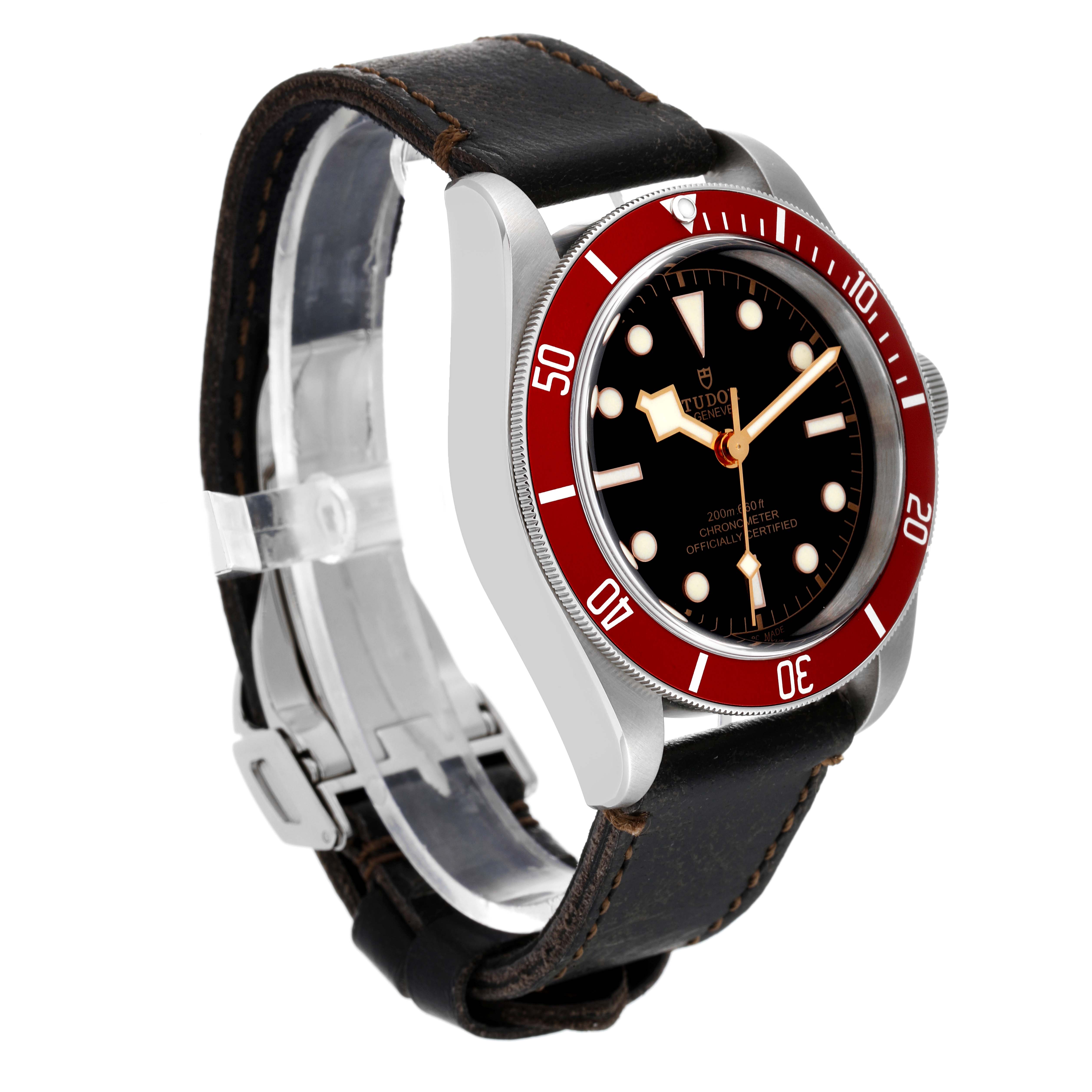 Tudor Heritage Black Bay Burgundy Bezel Steel Mens Watch 79230 Box Card
