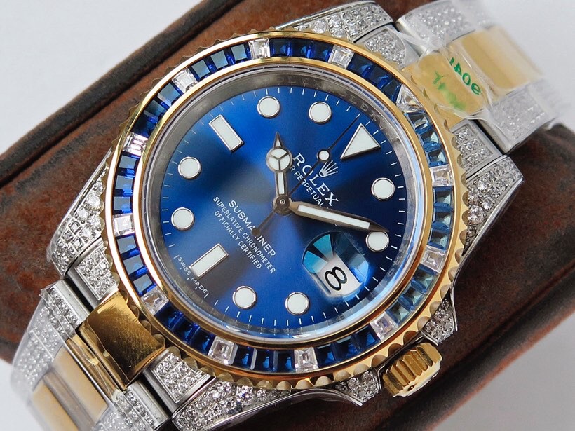 Rolex Greenwich II Custom Edition 116759 SAru-78209 Pavé Diamonds!