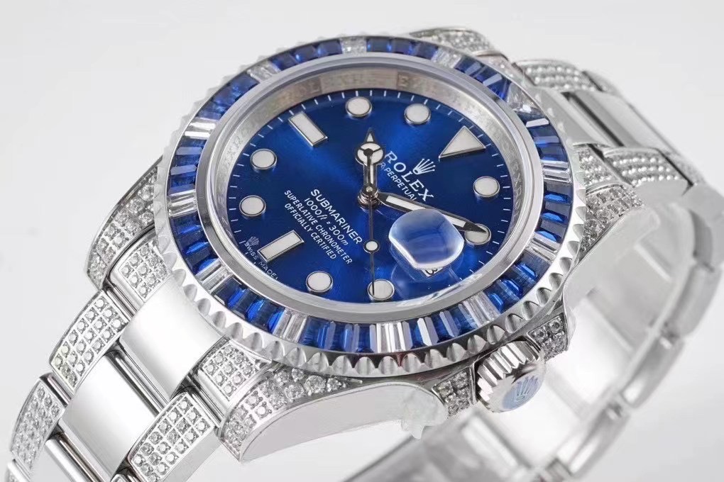 EX Rolex SUB submersible rear diamond custom version!