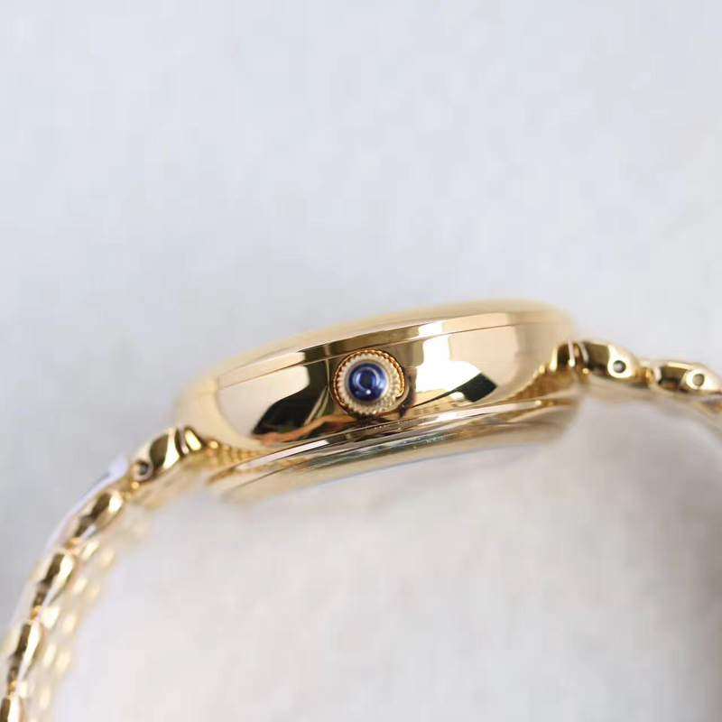 Omega water drop model full rose gold shell Roman diamond face,