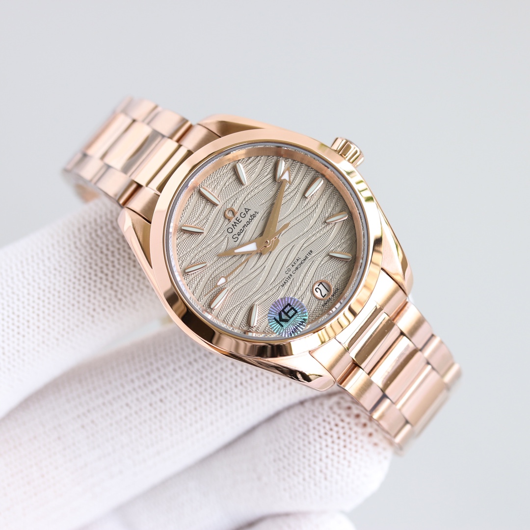 The Omega Seamaster series has a diameter of 34mm.