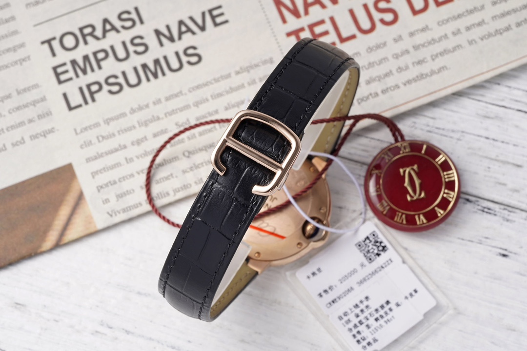 Cartier 33mm blue balloon series watch