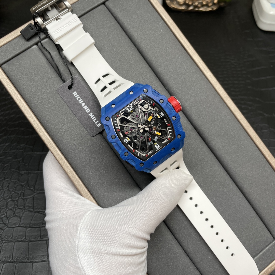 The Chad Mille 35-03 blue watch is a watch