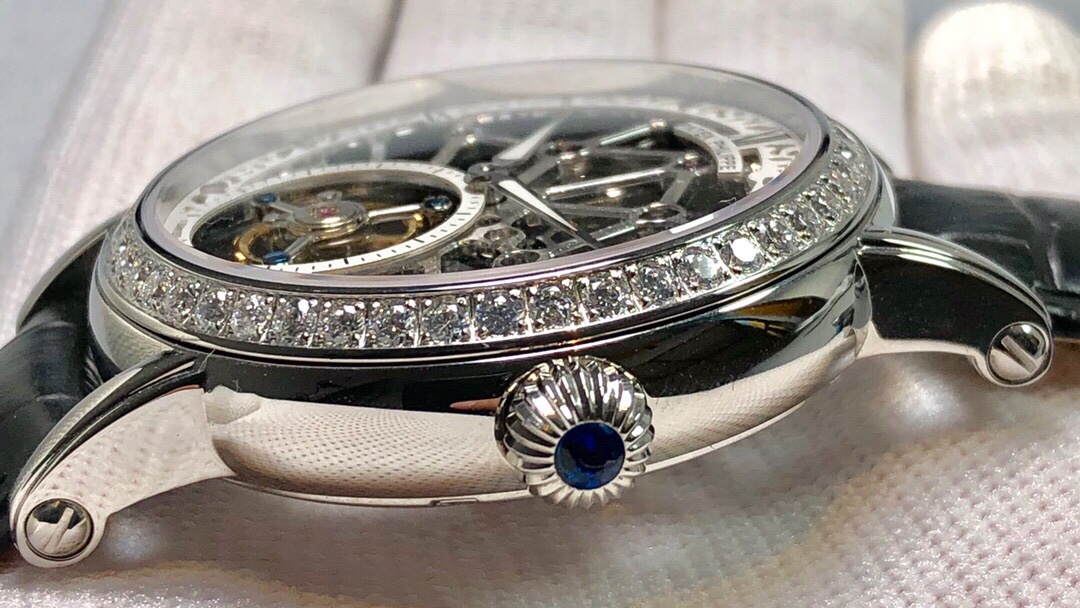 Patek Philippe (skeletonized double large storage kinetic energy) Haiou manual tourbillon movement watch