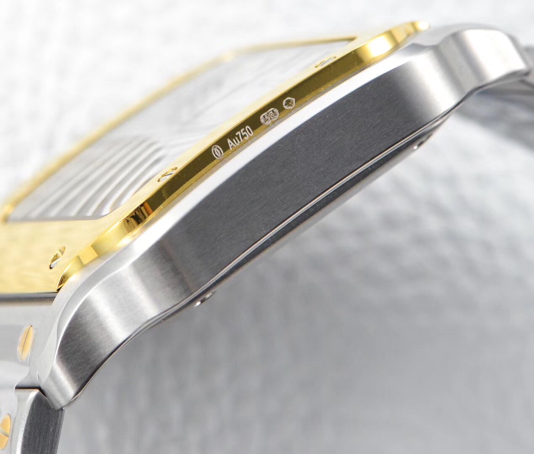 Cartier's new Santos case: 316 material dial