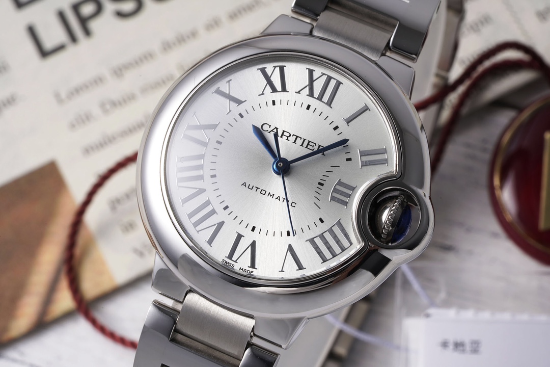 Cartier 33mm blue balloon series watch