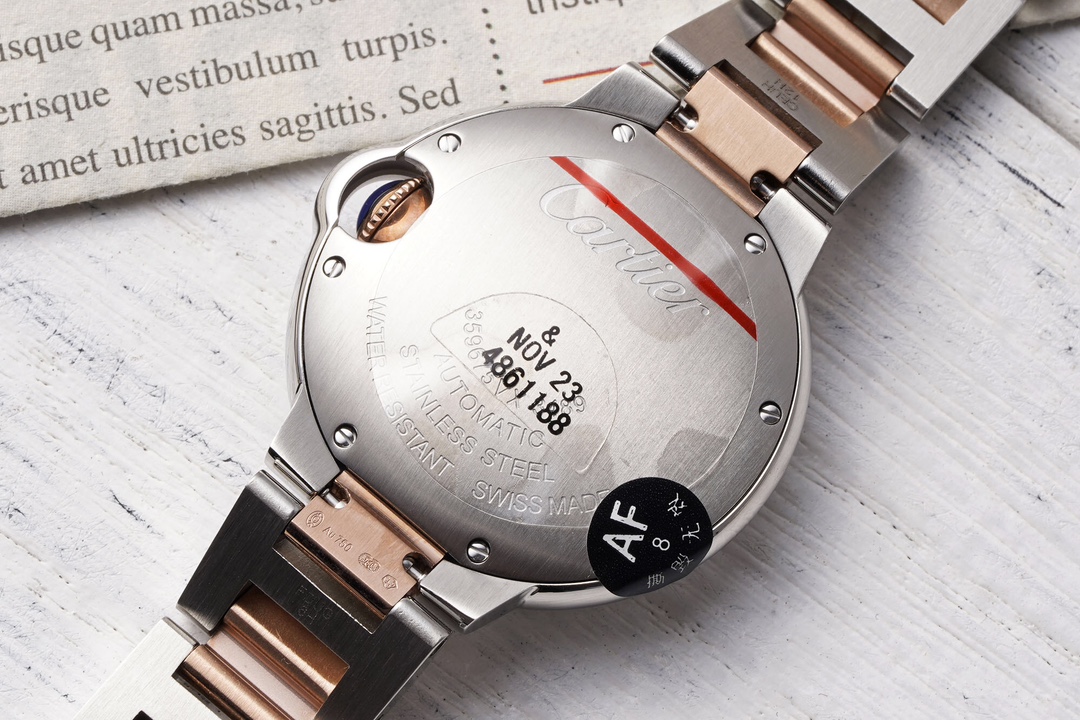 Cartier 33mm blue balloon series watch