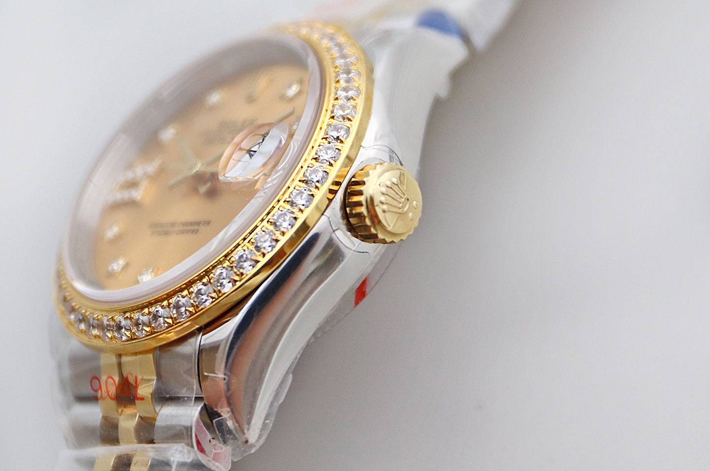 Rolex 28mm logbook women's watch, case size