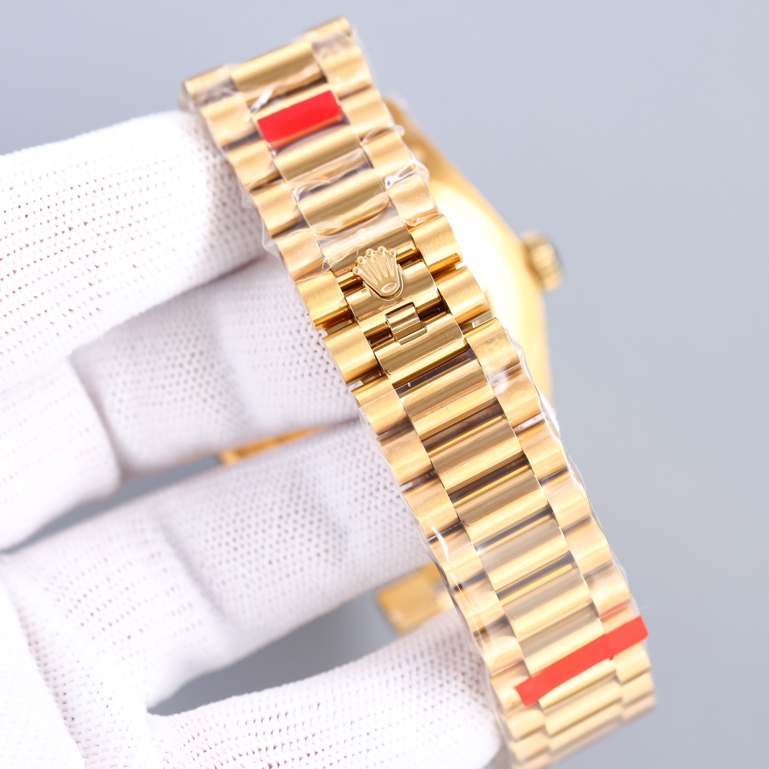 Rolex Day-Date Series starry diamond-encrusted mechanical men's watch