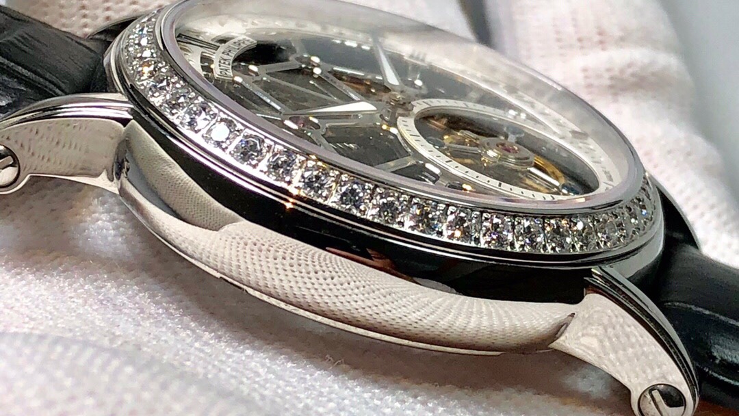 Patek Philippe (skeletonized double large storage kinetic energy) Haiou manual tourbillon movement watch