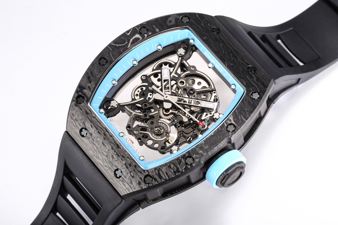 Richard Mille ultra-light NTPT full carbon fiber watch: RM055