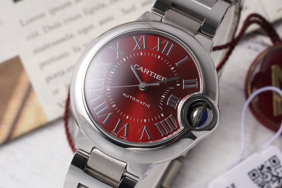 Cartier 33mm blue balloon series watch