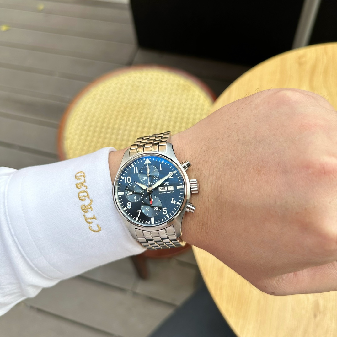 IWC Pilot's New Pilot Chronograph Watch 41 Series Belt IW388101