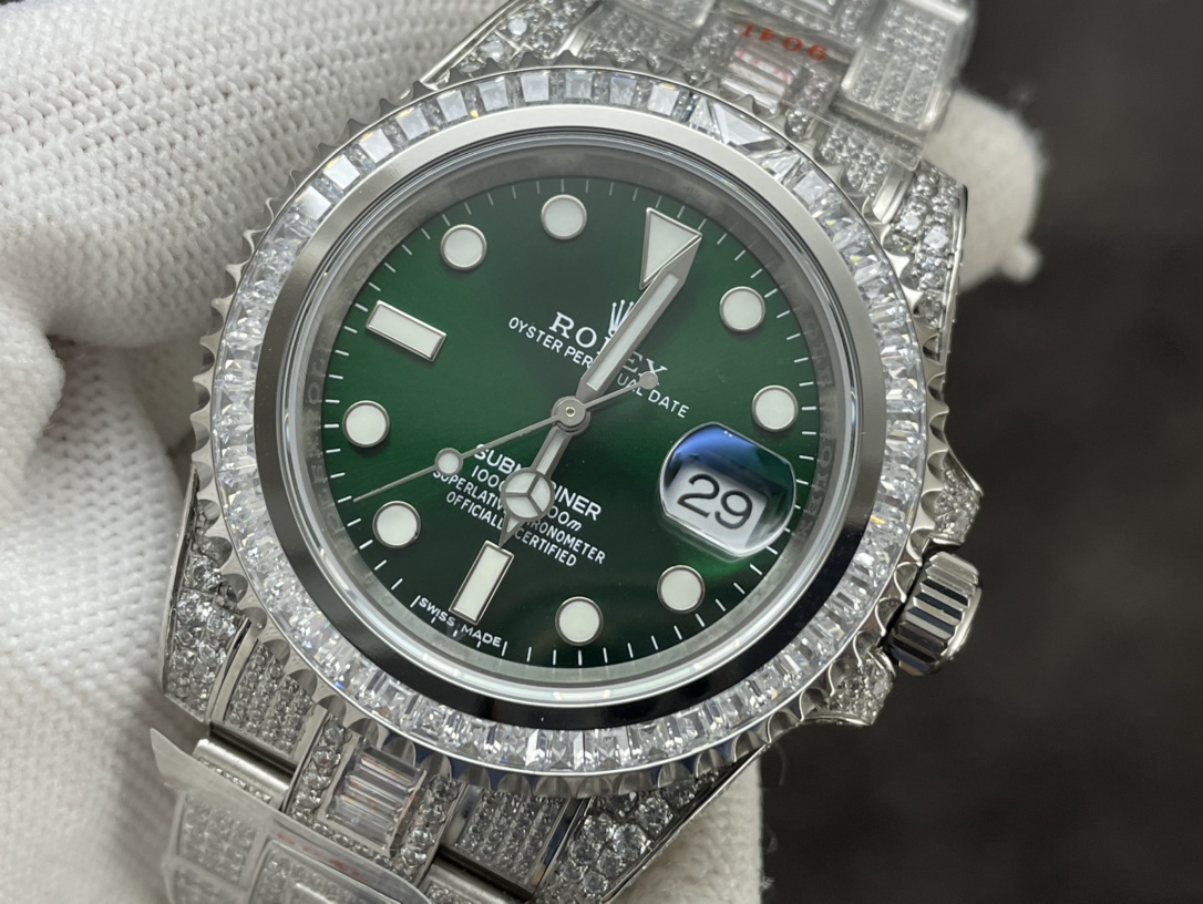 Rolex Gypsophila watch in history-Submariner Special Diamond Pavé!