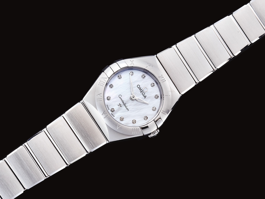 Omega's fifth generation Constellation series 25mm Swiss quartz women's watch.