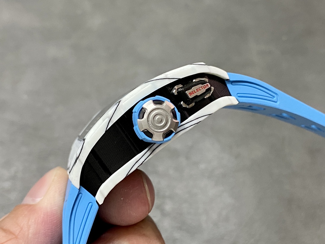 The Chad Mille 35-03 blue watch is a watch