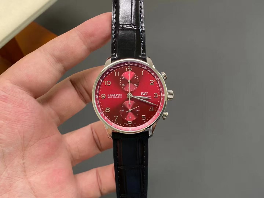 Green Surface IWC Portugal Series Transparent Bottom   style