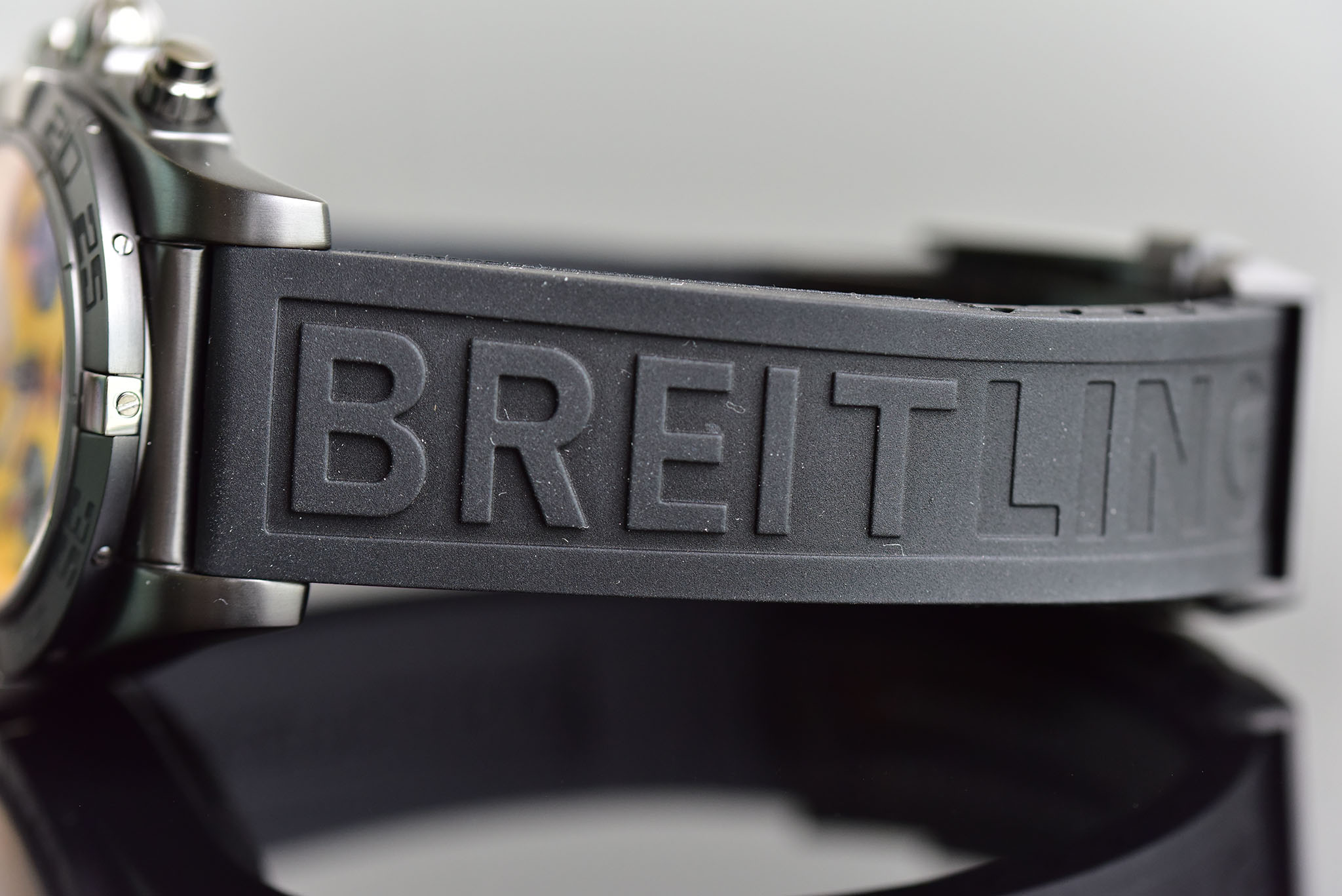 Breitling Mechanical Chronograph 44mm Black Steel Watch