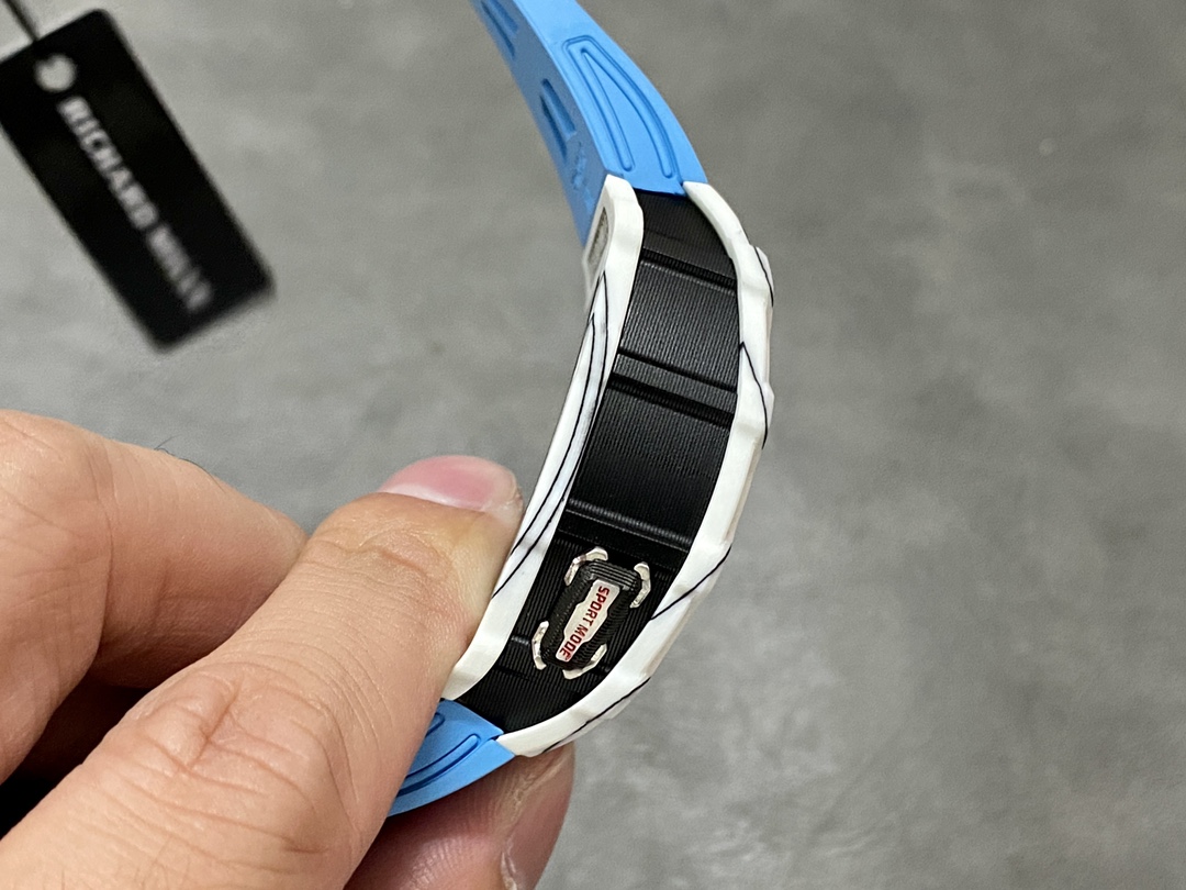 The Chad Mille 35-03 blue watch is a watch