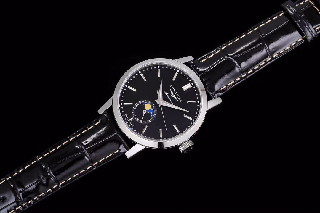 Longines L4.826.4.92.2 moon phase watch