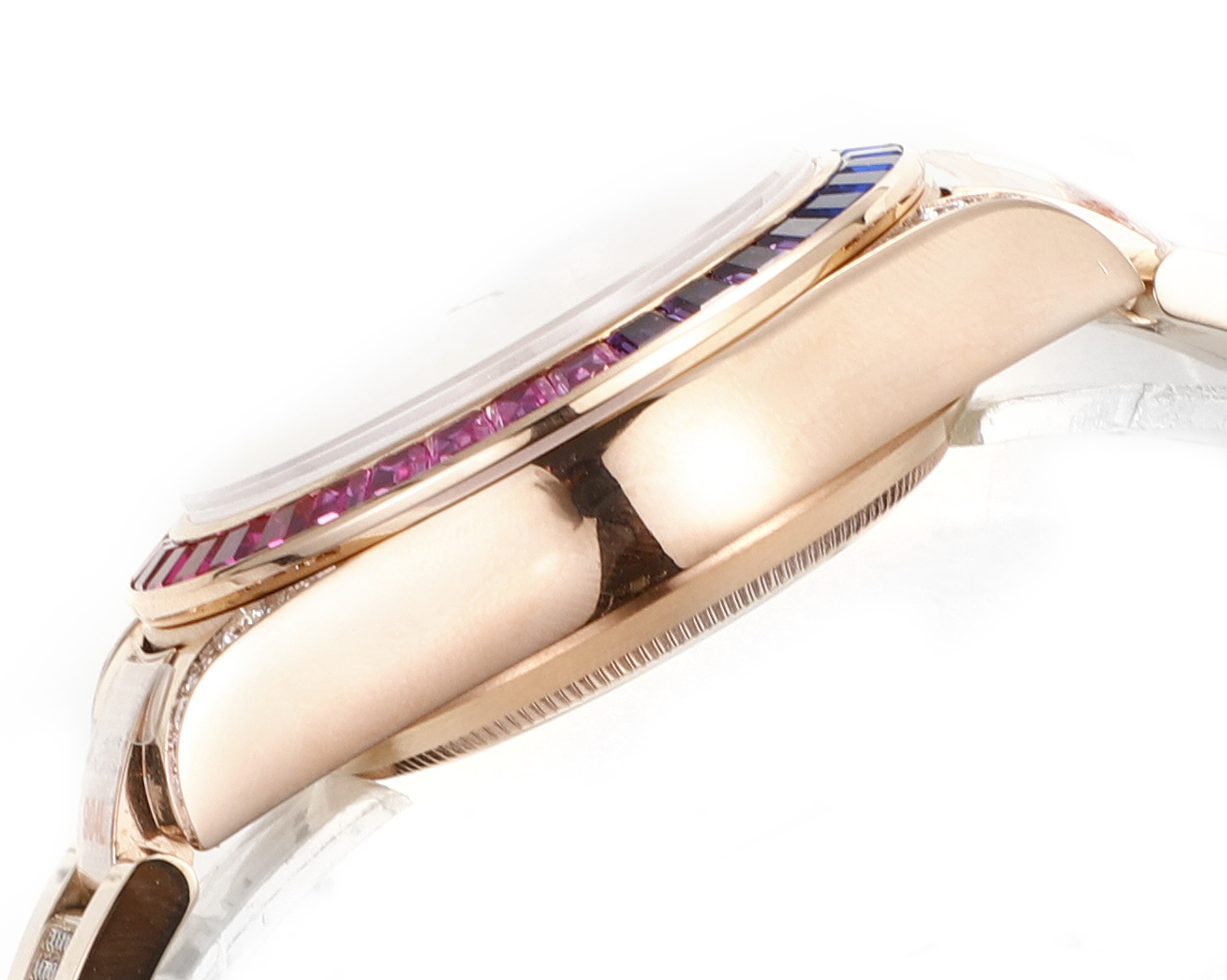 Rolex second-generation Daytona rainbow model full of diamonds 116595 watch!