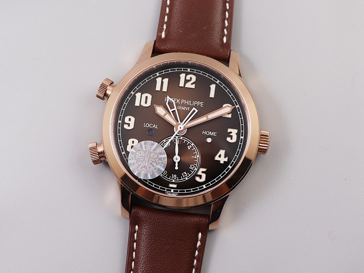 Patek Philippe time zone function ref.5524 Calatrava pilot travel time watch series