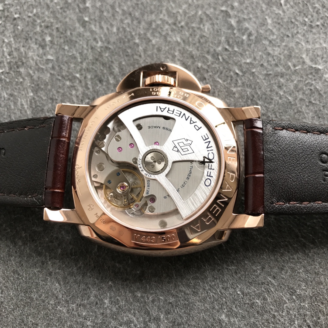 Panahai Luminor Due small red gold 42MM