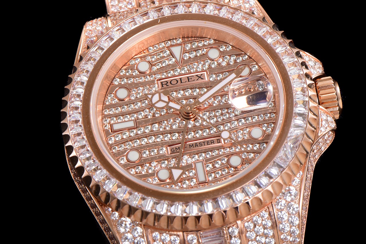 Rolex Greenwich II with pavé diamonds——ROLEX116769TBR-74779B