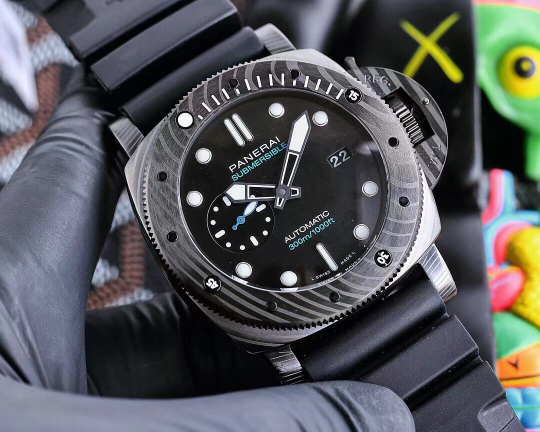Panerai Submersible Carbotech™ watch, men's 47 mm. Model: PAM1232