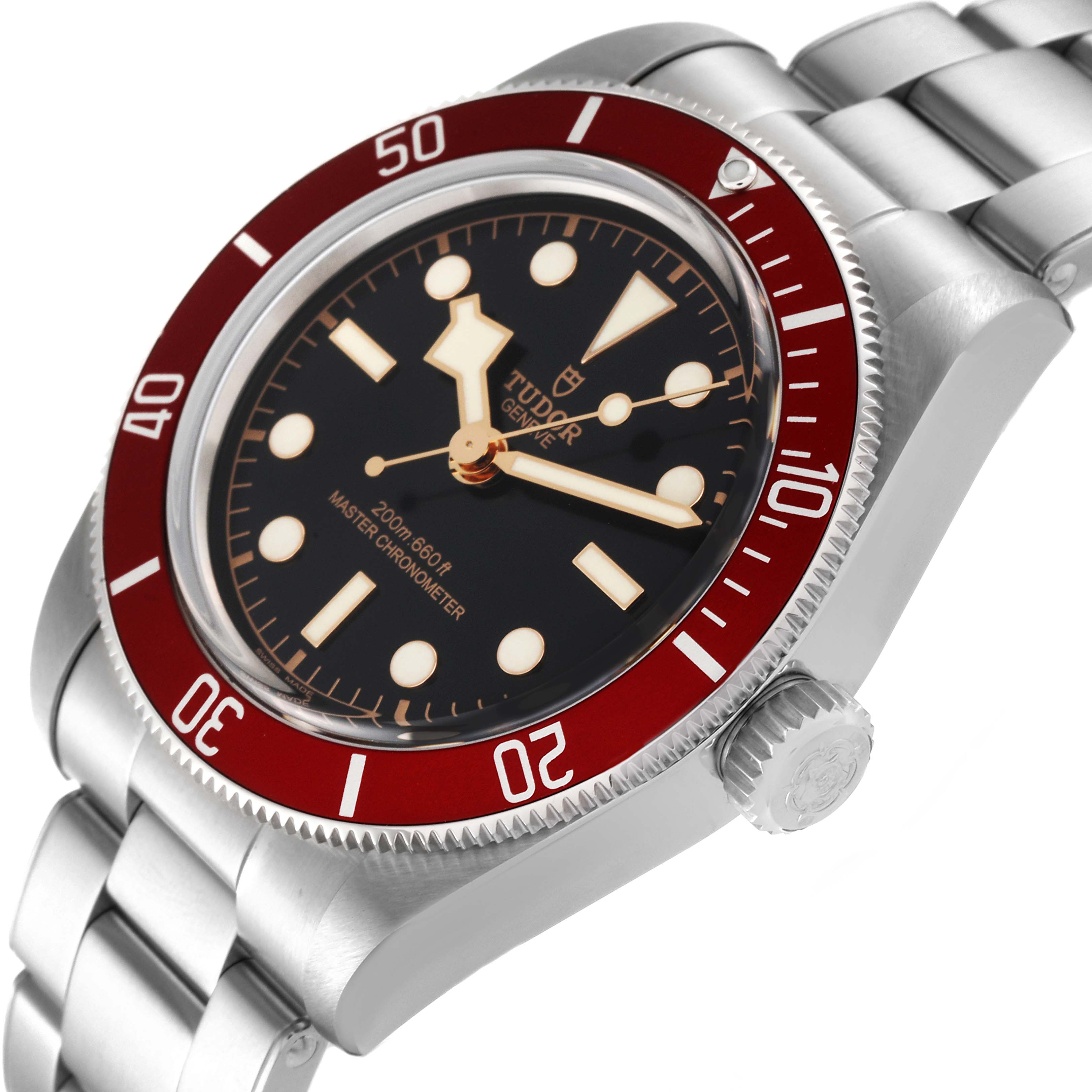 Tudor Heritage Black Bay Burgundy Bezel Steel Mens Watch 7941A1A0 Box Card