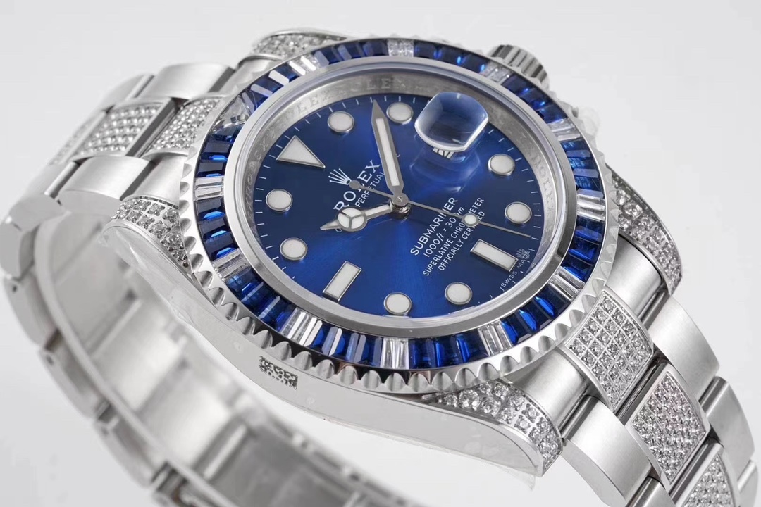 EX Rolex SUB submersible rear diamond custom version!