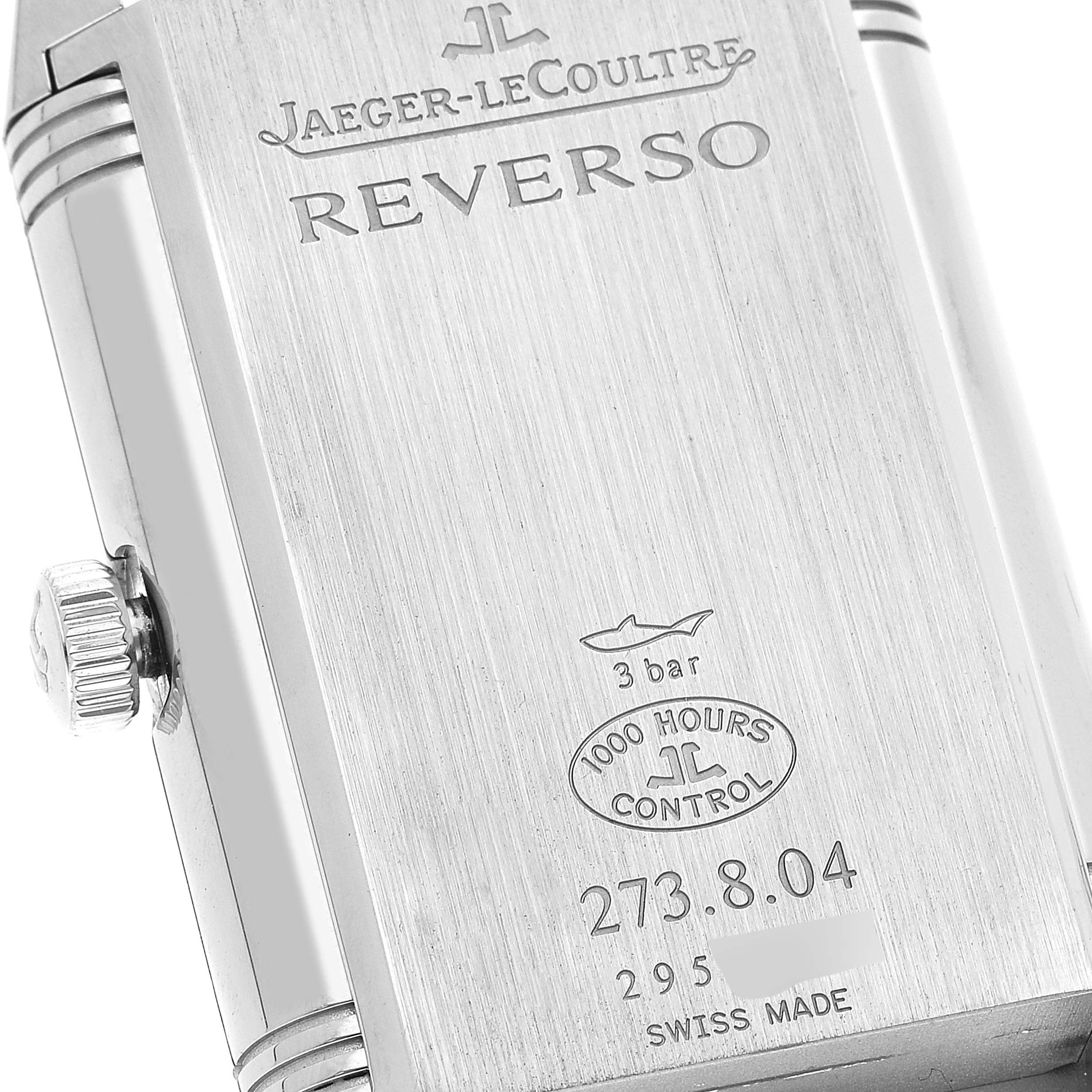 Jaeger LeCoultre Reverso Grande Steel Mens Watch 273.8.04 Q3738420