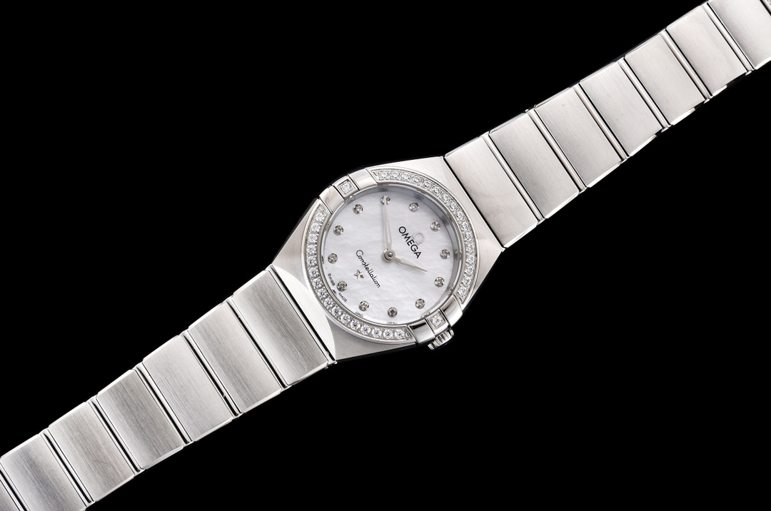 Omega's fifth generation Constellation series 25mm Swiss quartz women's watch.