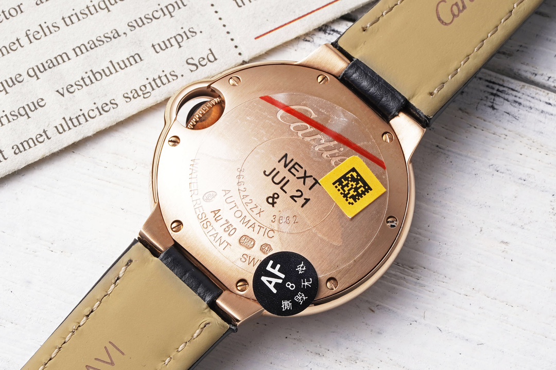 Cartier 33mm blue balloon series watch