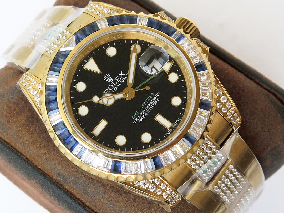 Rolex GMT-Master II Diamond Custom Edition 116766-SARU