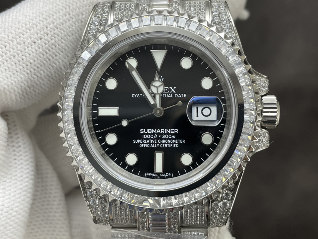 Rolex Gypsophila watch in history-Submariner Special Diamond Pavé!
