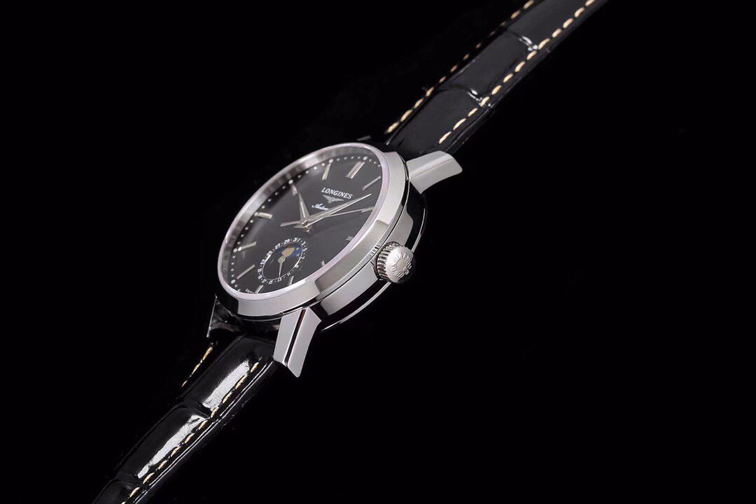 Longines L4.826.4.92.2 moon phase watch