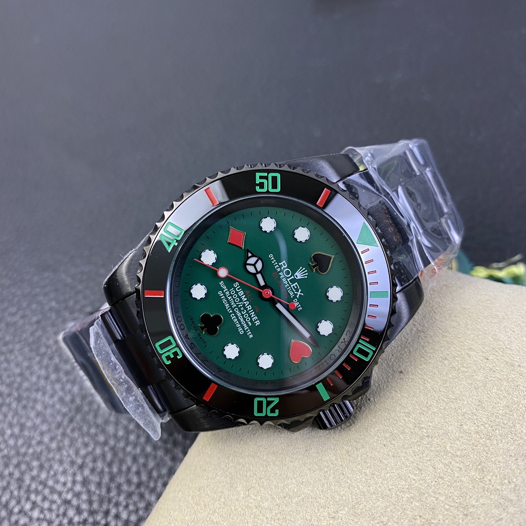 The latest model of the Submariner BLAKEN combines Rolex’s most popular green and black water ghosts,