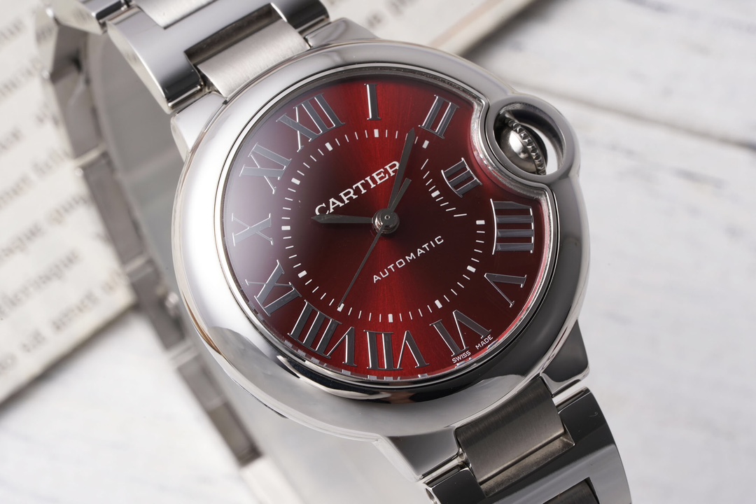 Cartier 33mm blue balloon series watch