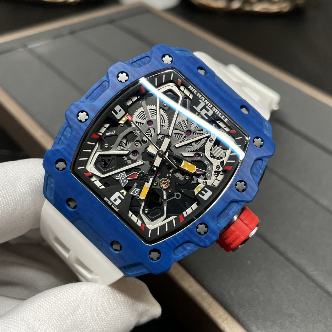The Chad Mille 35-03 blue watch is a watch