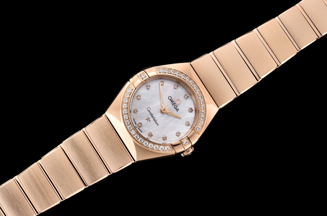 Omega's fifth generation Constellation series 25mm Swiss quartz women's watch.