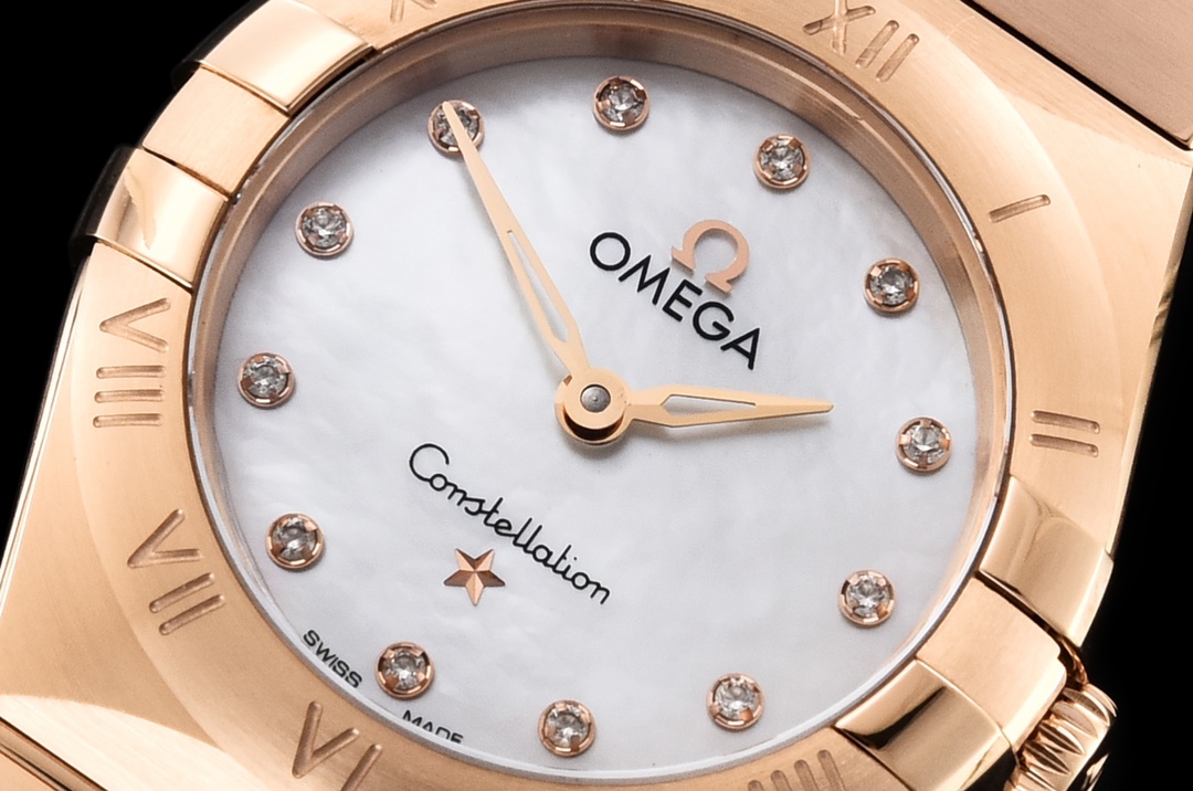Omega's fifth generation Constellation series 25mm Swiss quartz women's watch.